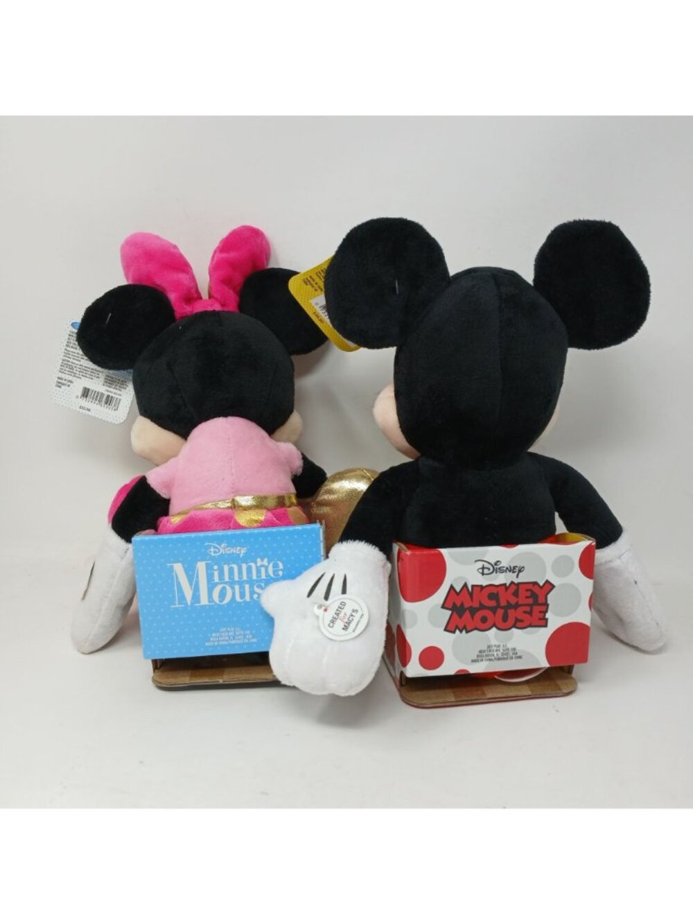 Disney Mickey & Minnie Mouse Plush Set From Macys w/ Tags Stuffed Toys New #S1-B - Picture 7 of 11